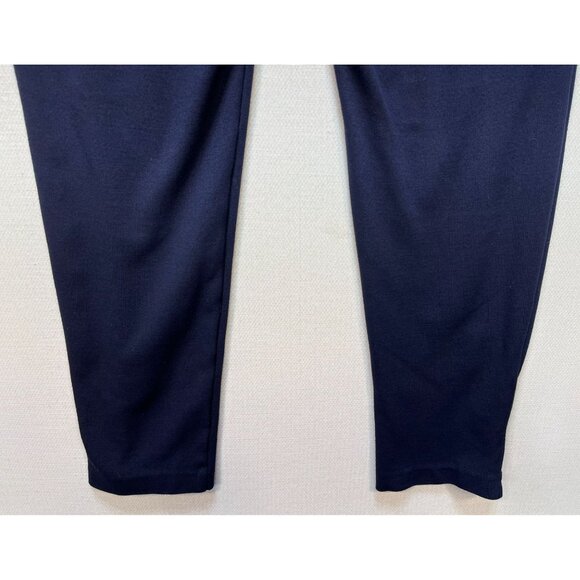 Talbots Womens  Ankle Pants Large Petites Navy Blue Skinny Slim Stretch Casual - Picture 10 of 10